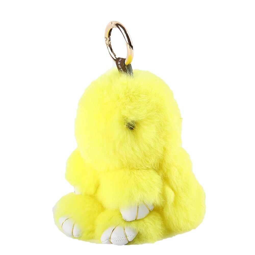 5611 Bunny Stuffed Animal Plush Toy Rabbit Fur Keychain Fluffy Soft Cute
